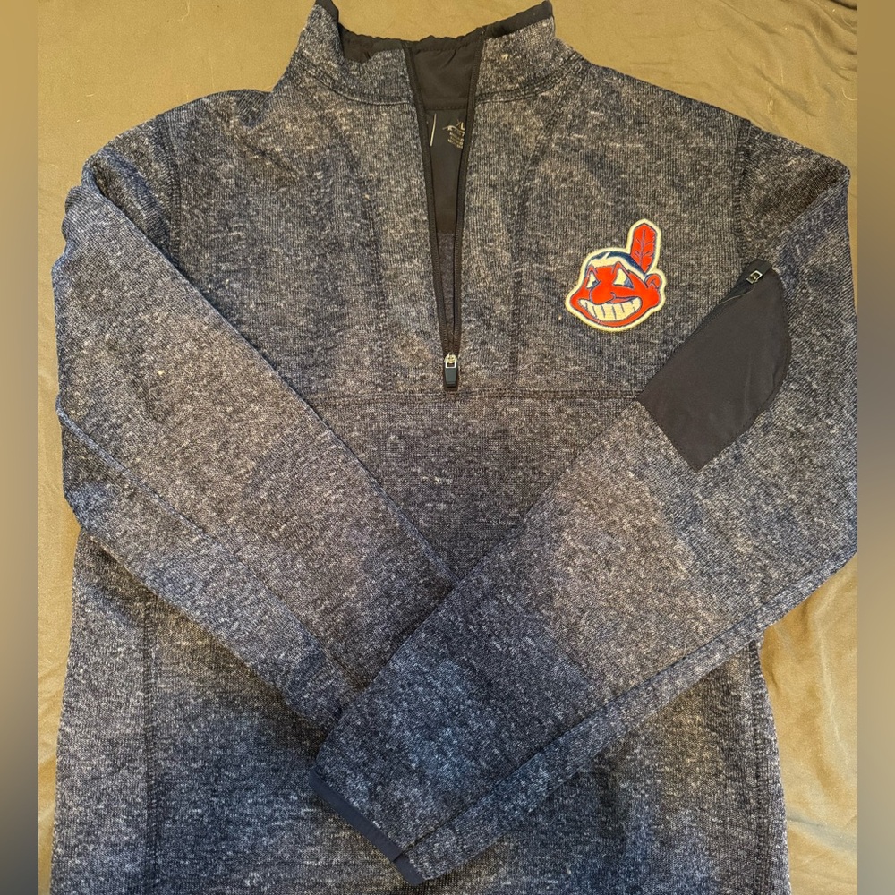 Vintage Cleveland Indians quarter zip sz xl